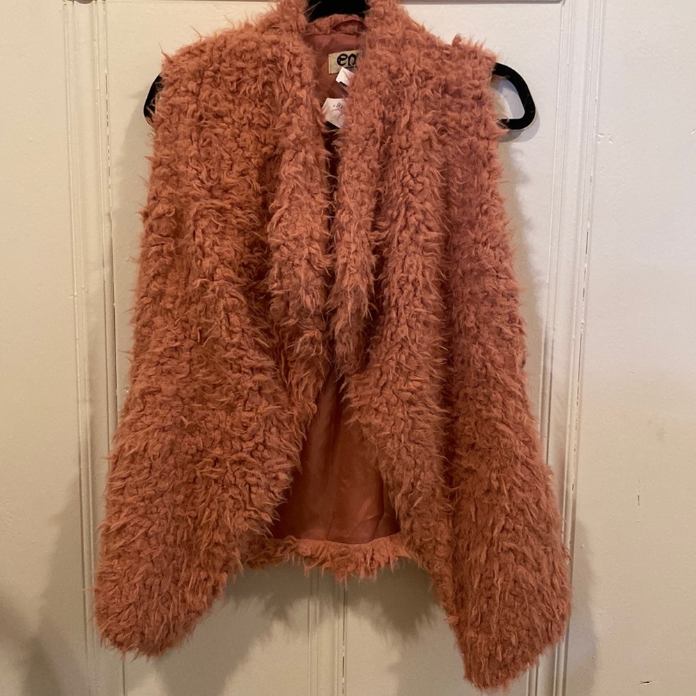 Sherpa Open Front Fashion Vest